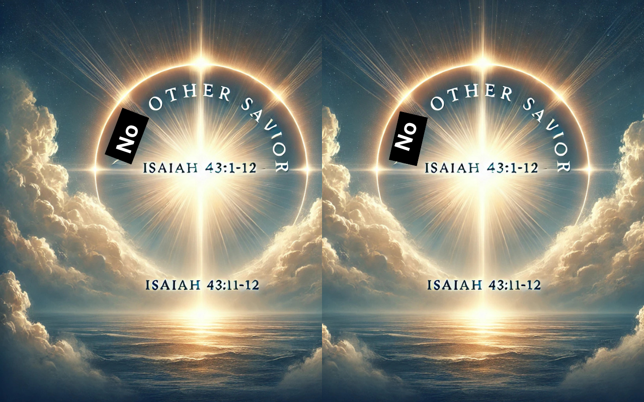 God as Savior Isaiah 43:11-12 meaning No other savior Bible verse God's declaration in Isaiah Christ